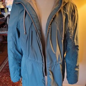 Women's Blue Hooded Jacket